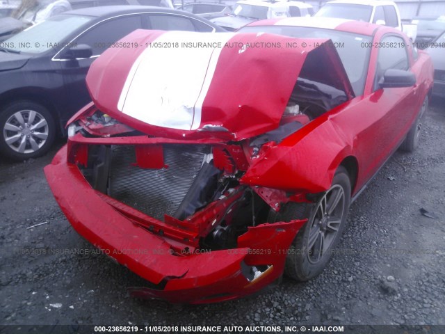 1ZVBP8AM9C5280297 - 2012 FORD MUSTANG RED photo 6