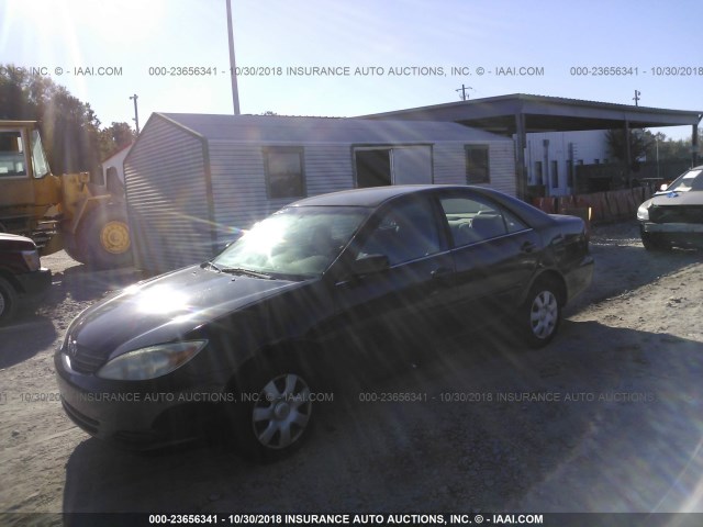 4T1BE32K63U243492 - 2003 TOYOTA CAMRY LE/XLE/SE BLACK photo 2