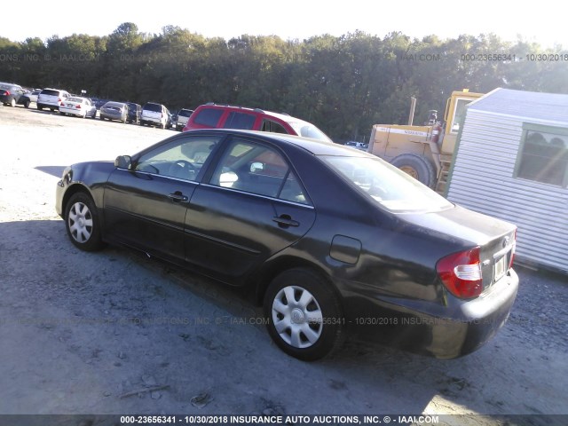 4T1BE32K63U243492 - 2003 TOYOTA CAMRY LE/XLE/SE BLACK photo 3