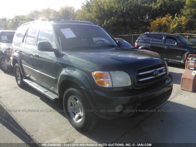 5TDZT38A13S200139 - 2003 TOYOTA SEQUOIA LIMITED GREEN photo 1