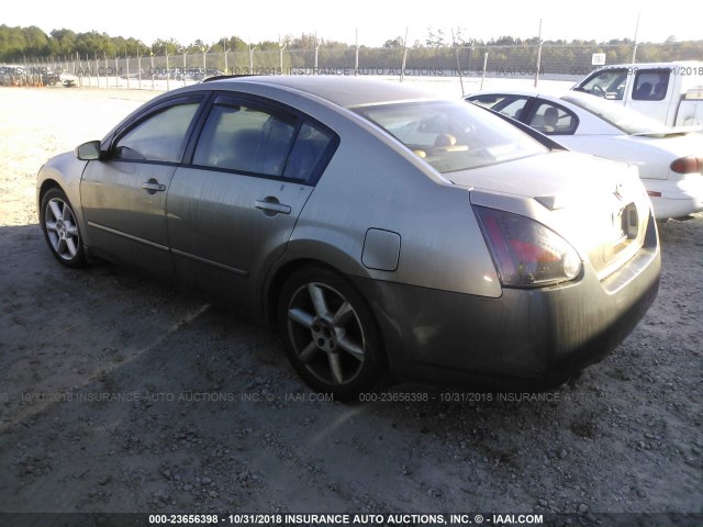 1N4BA41E04C904724 - 2004 NISSAN MAXIMA SE/SL GRAY photo 3