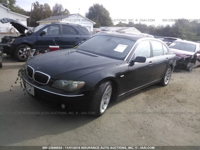 WBAHN83506DT64508 - 2006 BMW 750 LI BLACK photo 2
