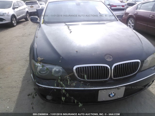 WBAHN83506DT64508 - 2006 BMW 750 LI BLACK photo 6