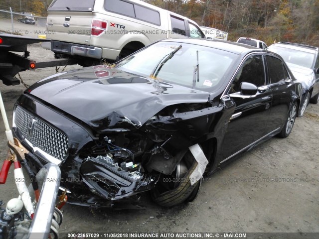 1LN6L9HK1J5602692 - 2018 LINCOLN CONTINENTAL  Սև լուսանկար 2