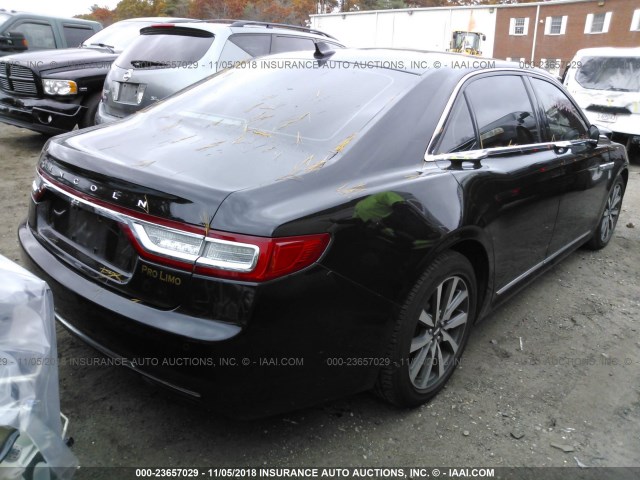 1LN6L9HK1J5602692 - 2018 LINCOLN CONTINENTAL  Սև լուսանկար 4