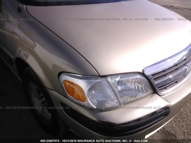 1GNDV23E85D104247 - 2005 CHEVROLET VENTURE LS GOLD photo 6