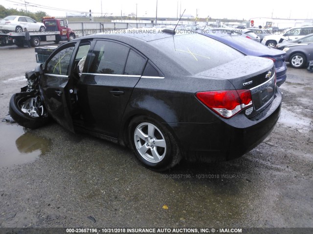 1G1PC5SBXF7215606 - 2015 CHEVROLET CRUZE LT BLACK photo 3