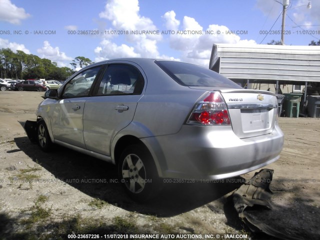 KL1TD5DE3BB182537 - 2011 CHEVROLET AVEO LS/LT Күміс фото 3