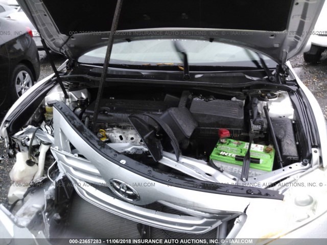 4T1BE46K89U372701 - 2009 TOYOTA CAMRY SE/LE/XLE SILVER photo 10