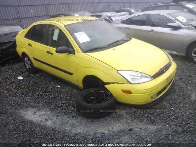 1FAFP34361W272052 - 2001 FORD FOCUS SE/SE SPORT YELLOW photo 1