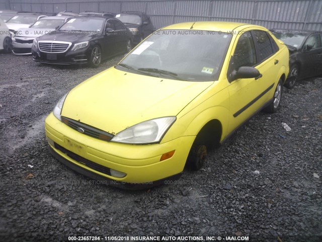 1FAFP34361W272052 - 2001 FORD FOCUS SE/SE SPORT YELLOW photo 2