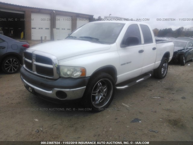 1D7HA18K85J547925 - 2005 DODGE RAM 1500 ST WHITE photo 2