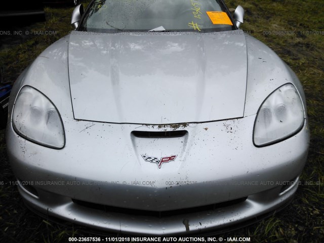 1G1YW2DW2D5108682 - 2013 CHEVROLET CORVETTE GRAND SPORT SILVER photo 6