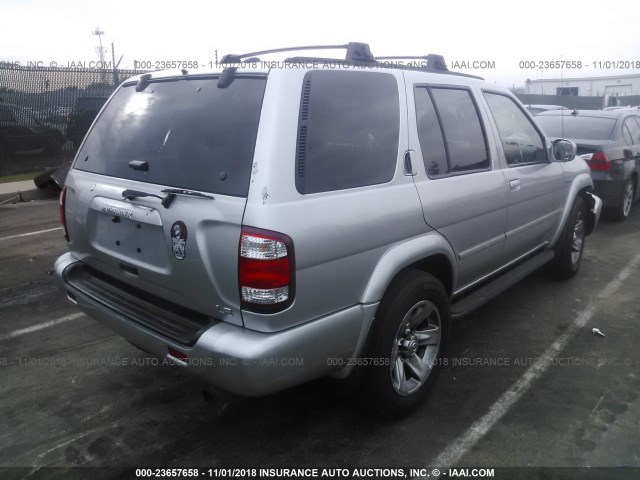 JN8DR09134W902990 - 2004 NISSAN PATHFINDER LE/SE SILVER photo 4