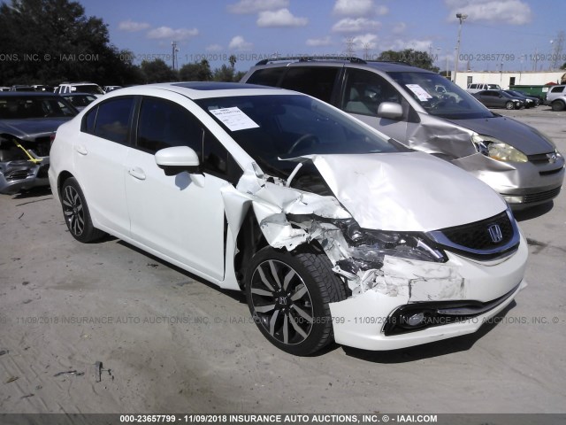 19XFB2F98FE074496 - 2015 HONDA CIVIC EXL 白色 照片 1