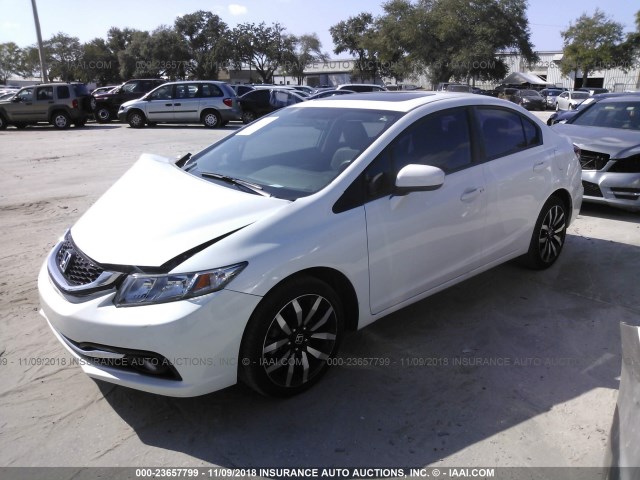 19XFB2F98FE074496 - 2015 HONDA CIVIC EXL 白色 照片 2