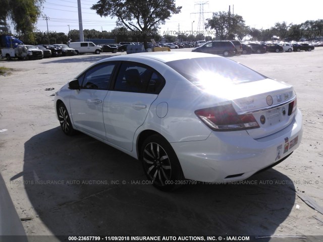 19XFB2F98FE074496 - 2015 HONDA CIVIC EXL 白色 照片 3