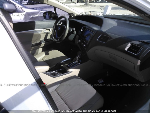 19XFB2F98FE074496 - 2015 HONDA CIVIC EXL 白色 照片 5