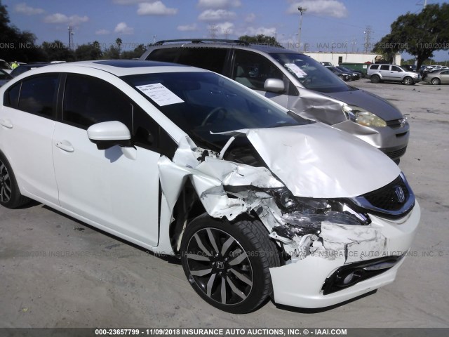 19XFB2F98FE074496 - 2015 HONDA CIVIC EXL 白色 照片 6