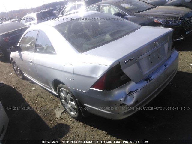 1HGEM219X1L046469 - 2001 HONDA CIVIC SI/EX SILVER photo 3