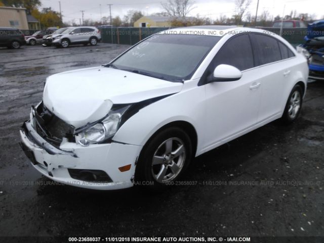 1G1PF5SC1C7155386 - 2012 CHEVROLET CRUZE LT WHITE photo 2