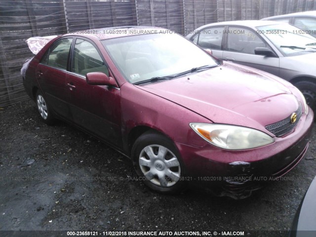 4T1BE32K43U124534 - 2003 TOYOTA CAMRY LE/XLE/SE RED photo 1
