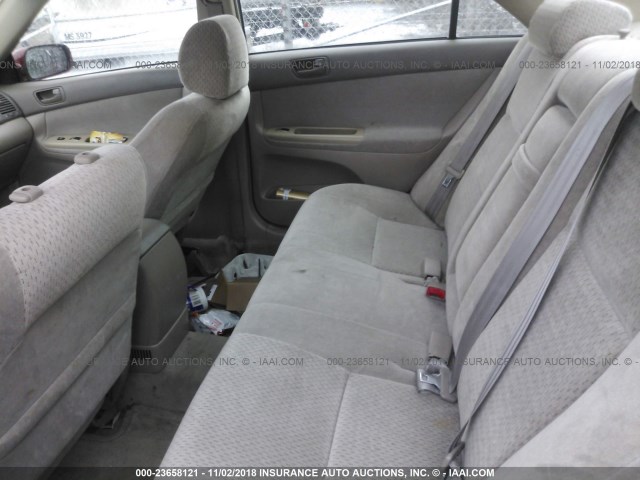 4T1BE32K43U124534 - 2003 TOYOTA CAMRY LE/XLE/SE RED photo 8