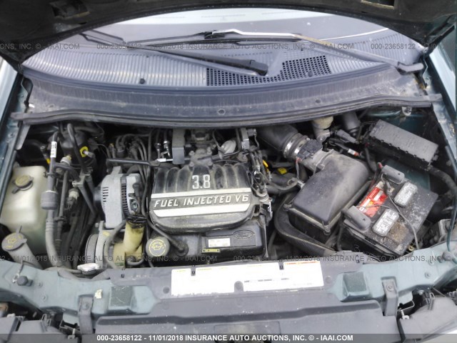 2FMDA5147SBB06343 - 1995 FORD WINDSTAR WAGON GREEN photo 10