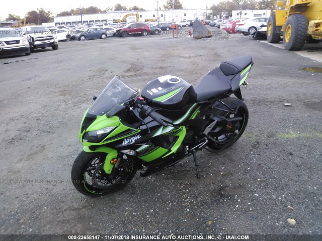 JKBZXJE19GA020820 - 2016 KAWASAKI ZX636 E GREEN photo 2