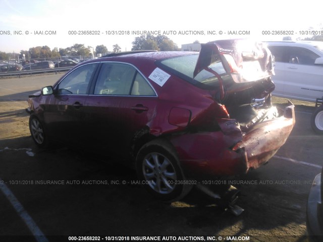 4T1BK46KX7U026994 - 2007 TOYOTA CAMRY NEW GENERAT LE/XLE/SE RED photo 3