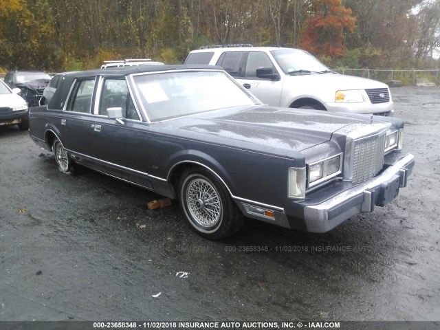 1LNBP96F0FY666091 - 1985 LINCOLN TOWN CAR GRAY photo 1