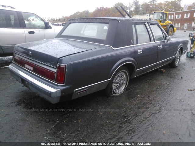 1LNBP96F0FY666091 - 1985 LINCOLN TOWN CAR GRAY photo 4