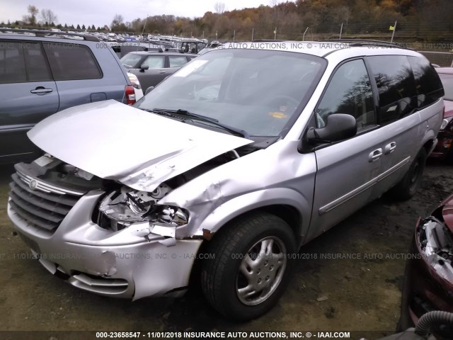 2A4GP54L36R845171 - 2006 CHRYSLER TOWN & COUNTRY TOURING SILVER photo 2