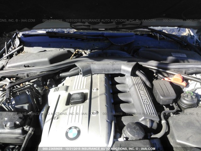 WBANF73546CG68735 - 2006 BMW 530 XI GRAY photo 10