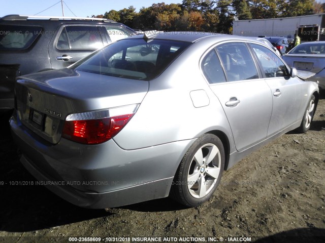 WBANF73546CG68735 - 2006 BMW 530 XI GRAY photo 4