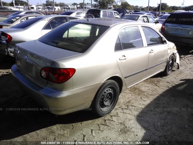 1NXBR32E85Z460849 - 2005 TOYOTA COROLLA CE/LE/S TAN photo 4