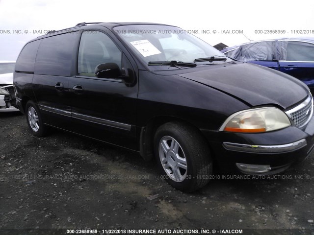 2FMZA52401BB34780 - 2001 FORD WINDSTAR SE BLACK photo 1