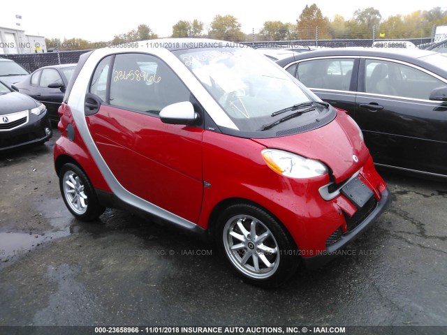 WMEEJ31X99K274462 - 2009 SMART FORTWO PURE/PASSION RED photo 1