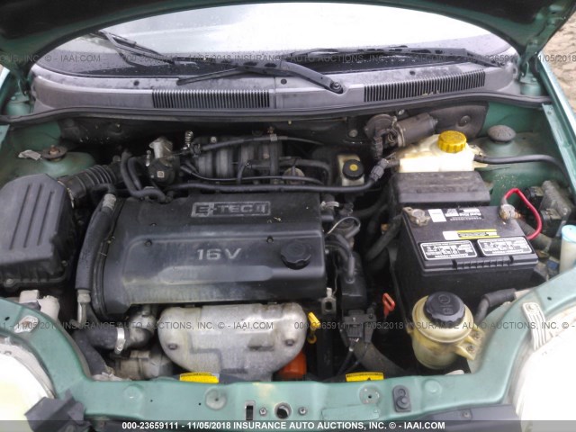 KL1TJ62664B185073 - 2004 CHEVROLET AVEO LS GREEN photo 10