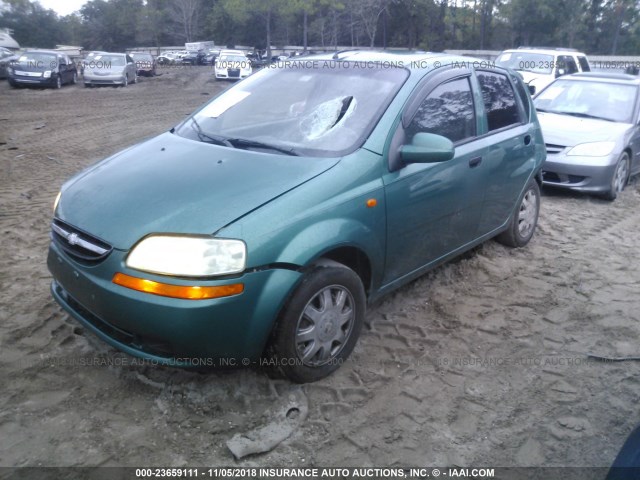 KL1TJ62664B185073 - 2004 CHEVROLET AVEO LS GREEN photo 2