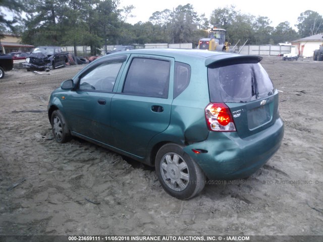 KL1TJ62664B185073 - 2004 CHEVROLET AVEO LS GREEN photo 3