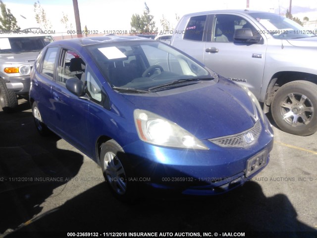 JHMGE88229S031559 - 2009 HONDA FIT BLUE photo 1