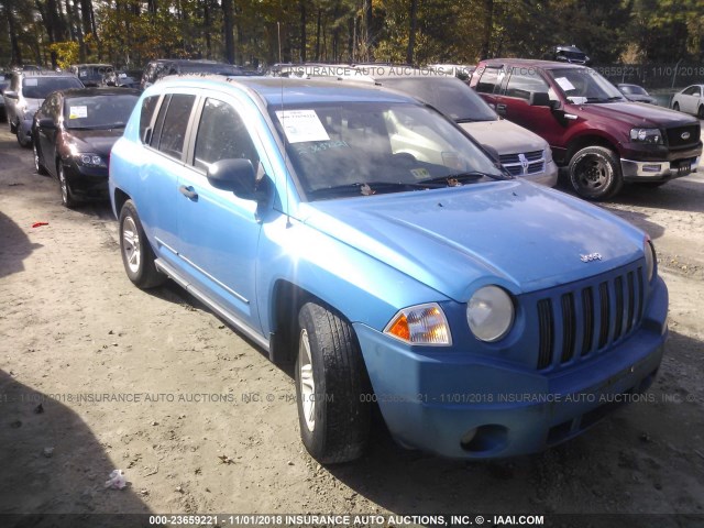 1J8FT47W28D781541 - 2008 JEEP COMPASS SPORT BLUE photo 1