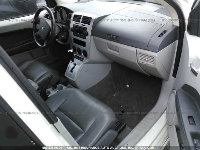 1B3HE78K97D240364 - 2007 DODGE CALIBER R/T WHITE photo 5