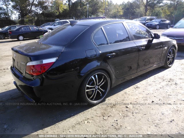 WBANB33584B111010 - 2004 BMW 545 I BLACK photo 4