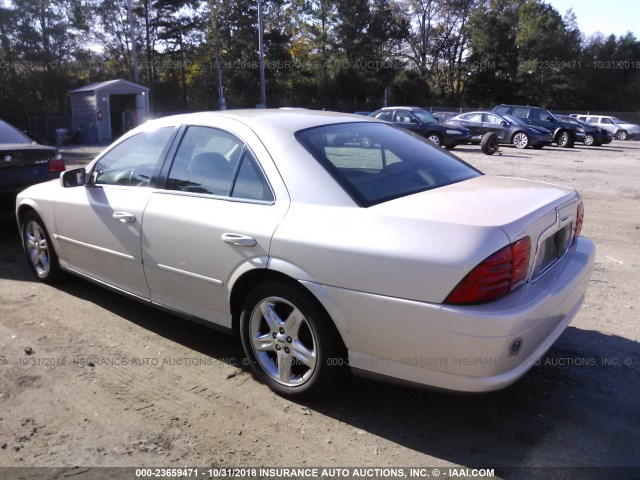 1LNHM87A51Y664104 - 2001 LINCOLN LS BEIGE photo 3