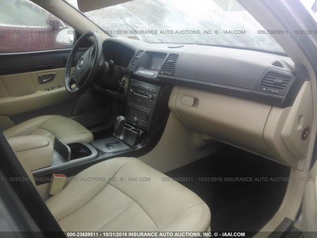 KNALD125785162963 - 2008 KIA AMANTI BEIGE photo 5