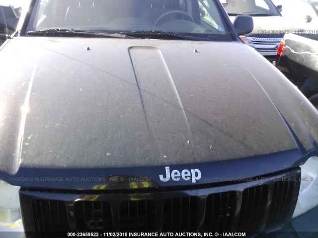 1J4GR48K65C614312 - 2005 JEEP GRAND CHEROKEE LAREDO/COLUMBIA/FREEDOM 黑色 照片 10