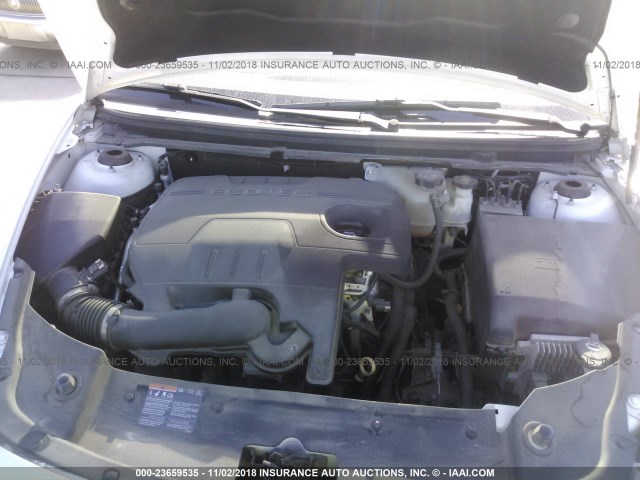 1G1ZC5E07CF269045 - 2012 CHEVROLET MALIBU 1LT WHITE photo 10