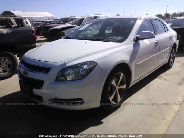 1G1ZC5E07CF269045 - 2012 CHEVROLET MALIBU 1LT WHITE photo 2